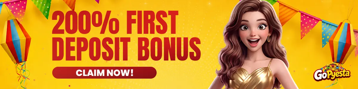 Go Pyesta 200% First Deposit Claim Now