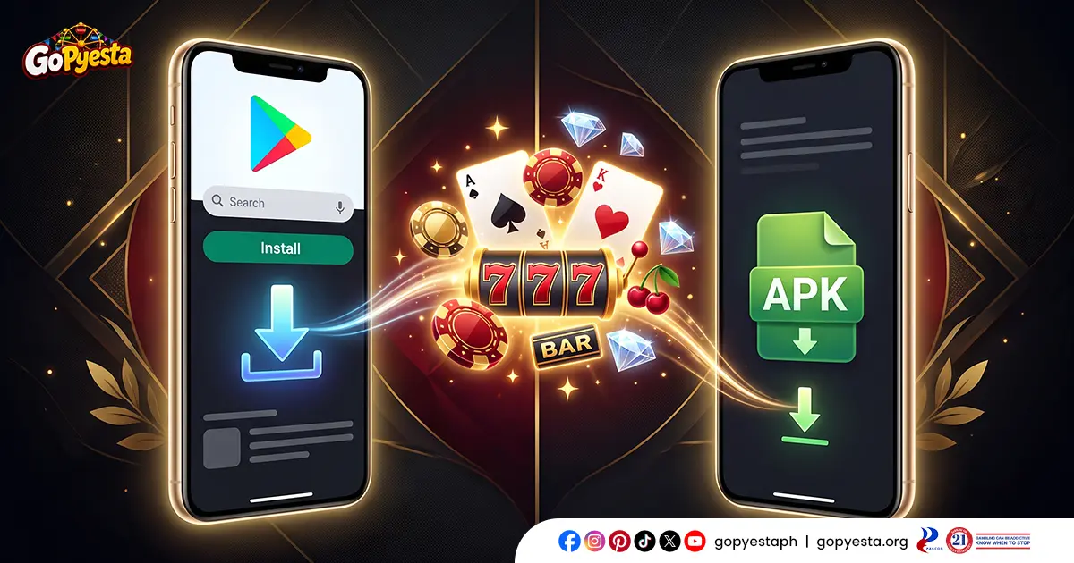 Go Pyesta APK Vs Google Play Store